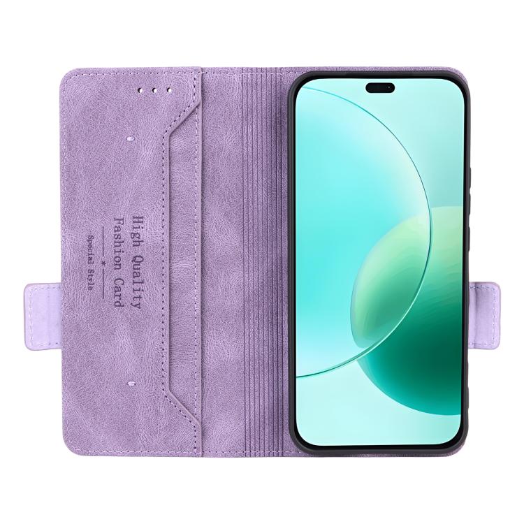 For Honor 400 Lite Global Magnetic Clasp Flip Leather Phone Case