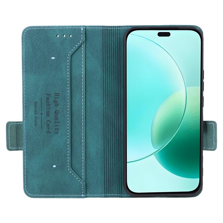 For Honor 400 Lite Global Magnetic Clasp Flip Leather Phone Case