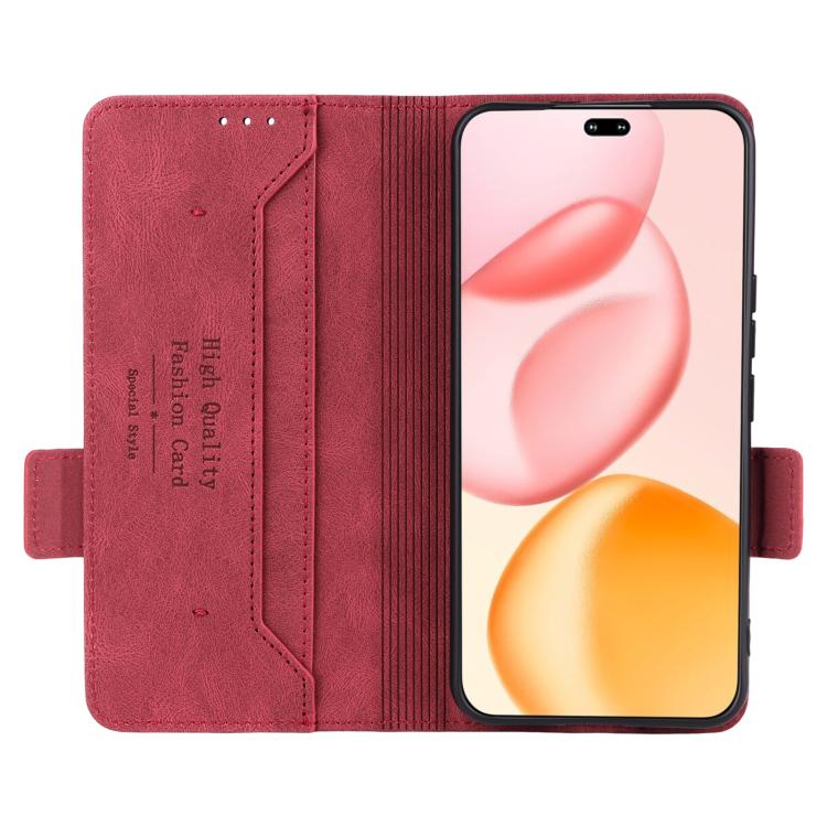 For Honor 400 Pro Global 160.8mm Magnetic Clasp Flip Leather Phone Case