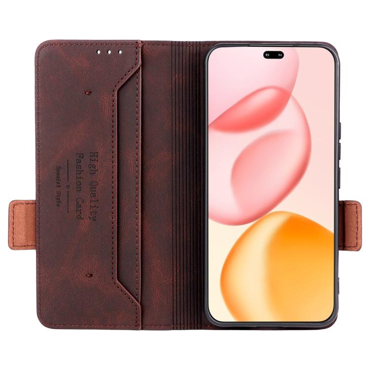 For Honor 400 Pro Global 160.8mm Magnetic Clasp Flip Leather Phone Case