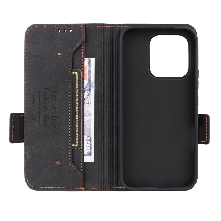For Honor 600 Lite Global Magnetic Clasp Flip Leather Phone Case