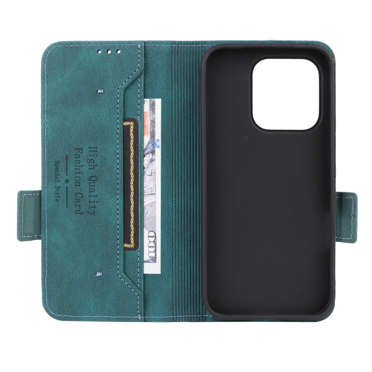For Honor 600 Lite Global Magnetic Clasp Flip Leather Phone Case