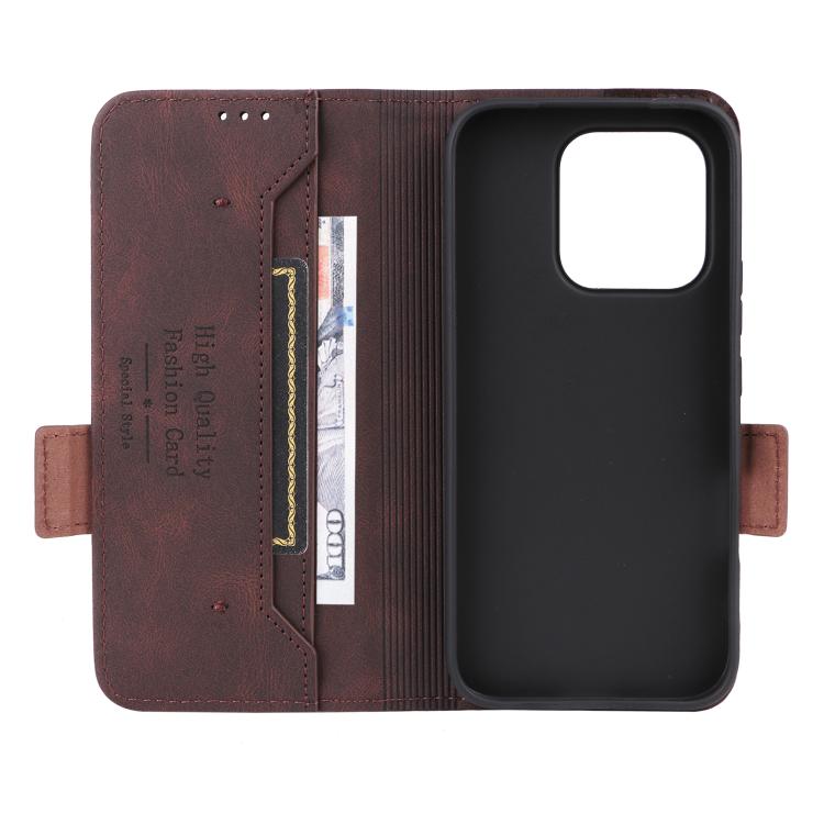 For Honor 600 Lite Global Magnetic Clasp Flip Leather Phone Case