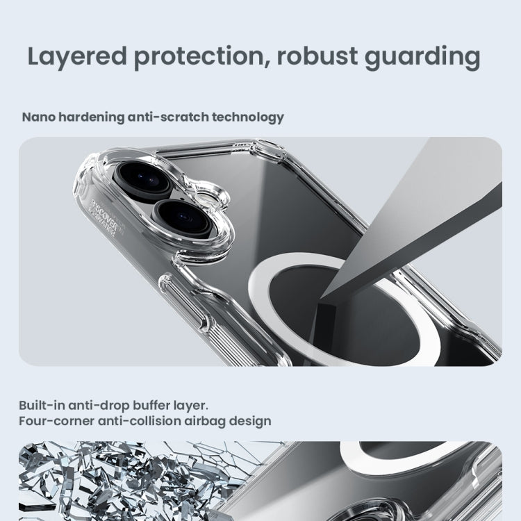 For iPhone 16 Plus NILLKIN Ultra Clear Magsafe PC + TPU Phone Case