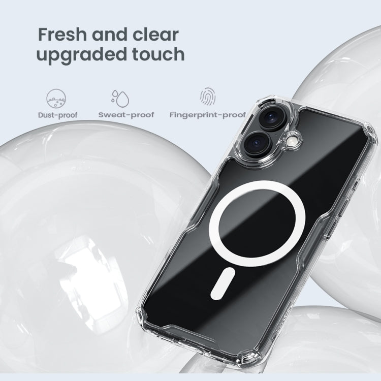 For iPhone 16 Plus NILLKIN Ultra Clear Magsafe PC + TPU Phone Case