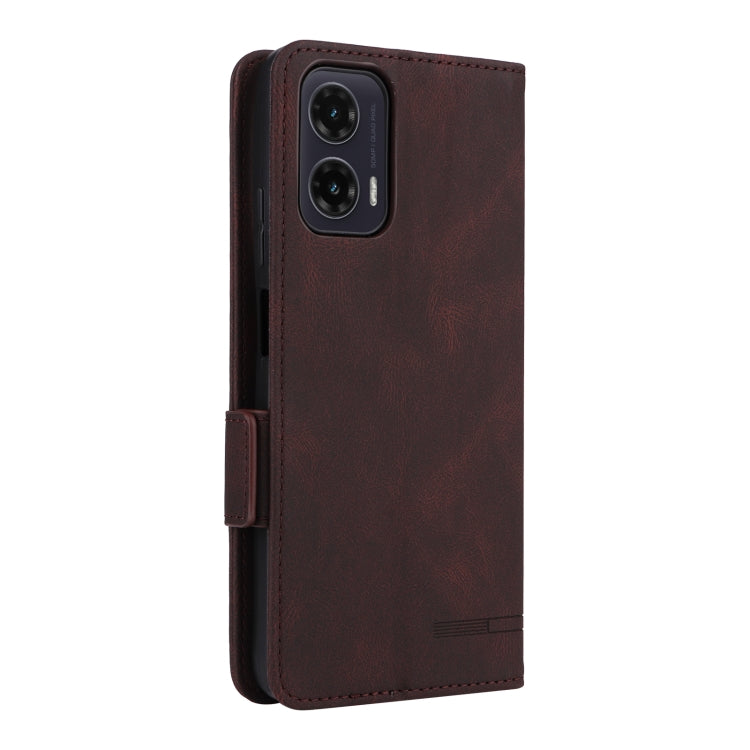 For Motorola Moto G35 5G Magnetic Clasp Leather Phone Case