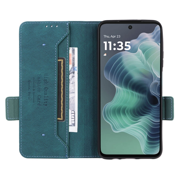 For Motorola Moto G35 5G Magnetic Clasp Leather Phone Case