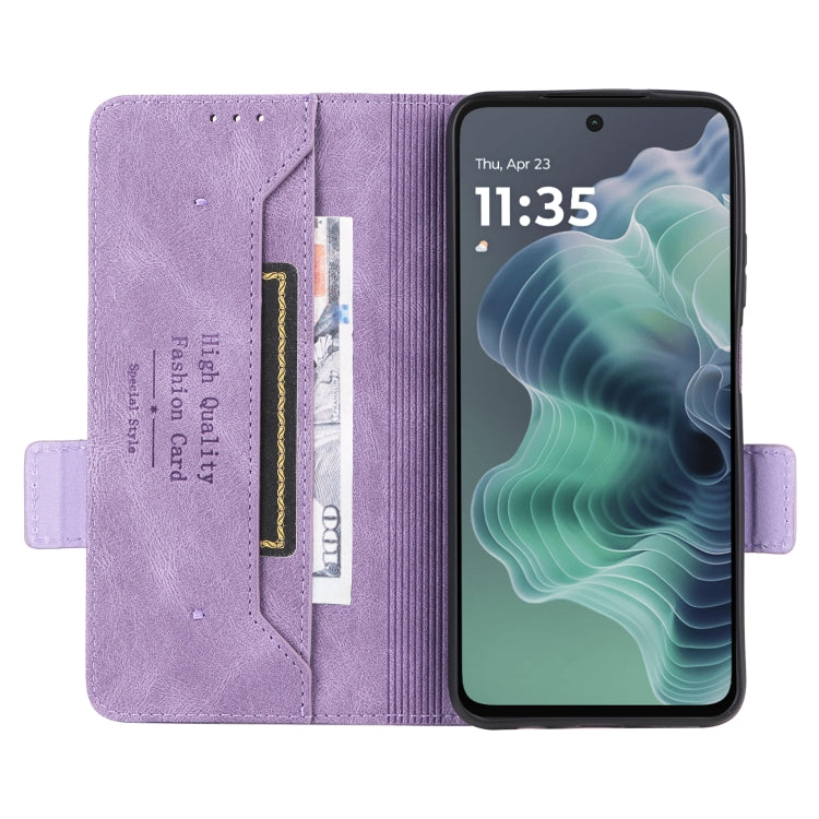 For Motorola Moto G35 5G Magnetic Clasp Leather Phone Case