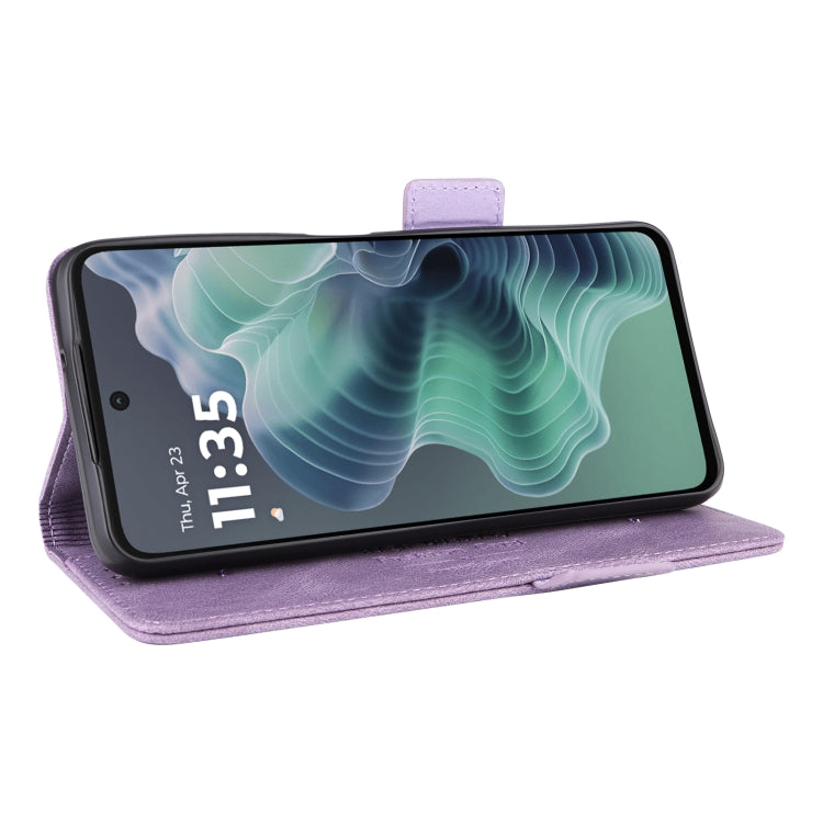 For Motorola Moto G35 5G Magnetic Clasp Leather Phone Case