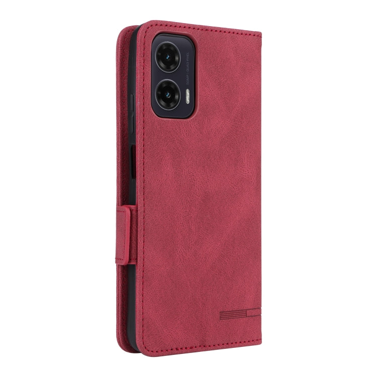 For Motorola Moto G35 5G Magnetic Clasp Leather Phone Case