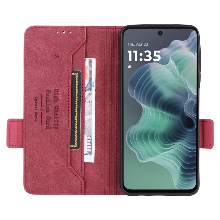 For Motorola Moto G35 5G Magnetic Clasp Leather Phone Case