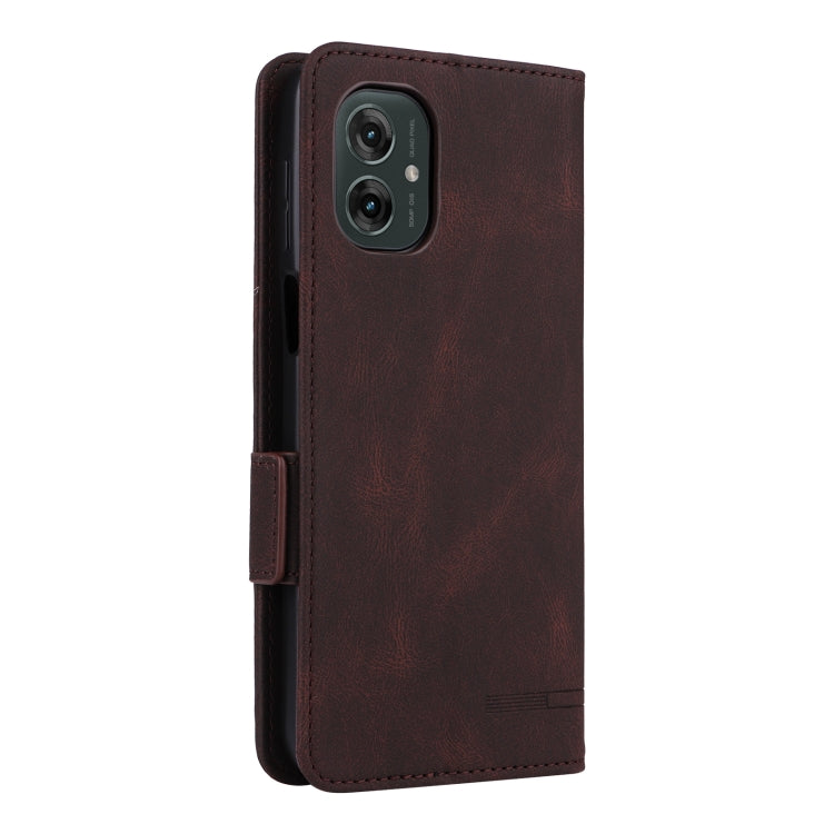 For Motorola Moto G55 5G Magnetic Clasp Leather Phone Case