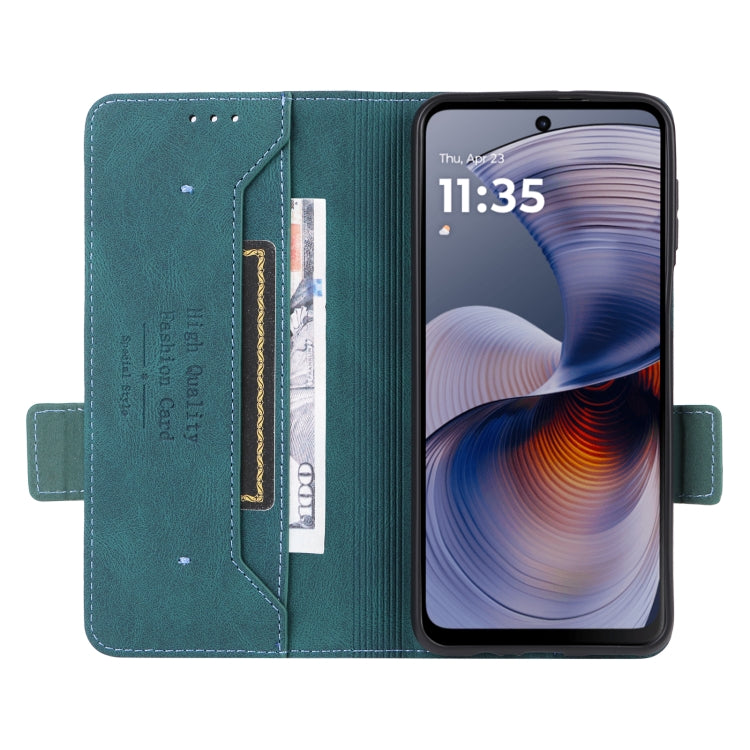 For Motorola Moto G55 5G Magnetic Clasp Leather Phone Case