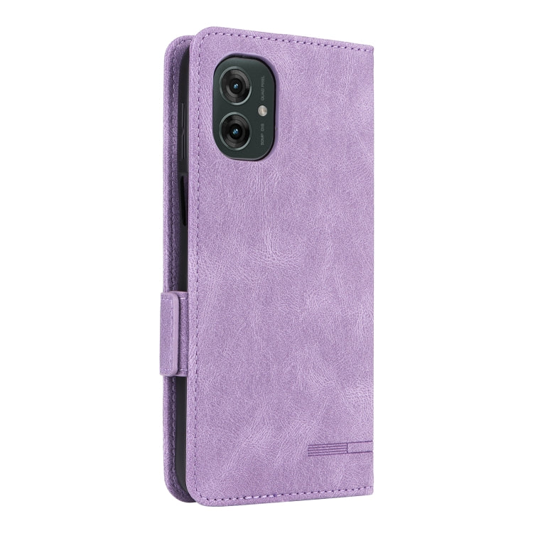 For Motorola Moto G55 5G Magnetic Clasp Leather Phone Case