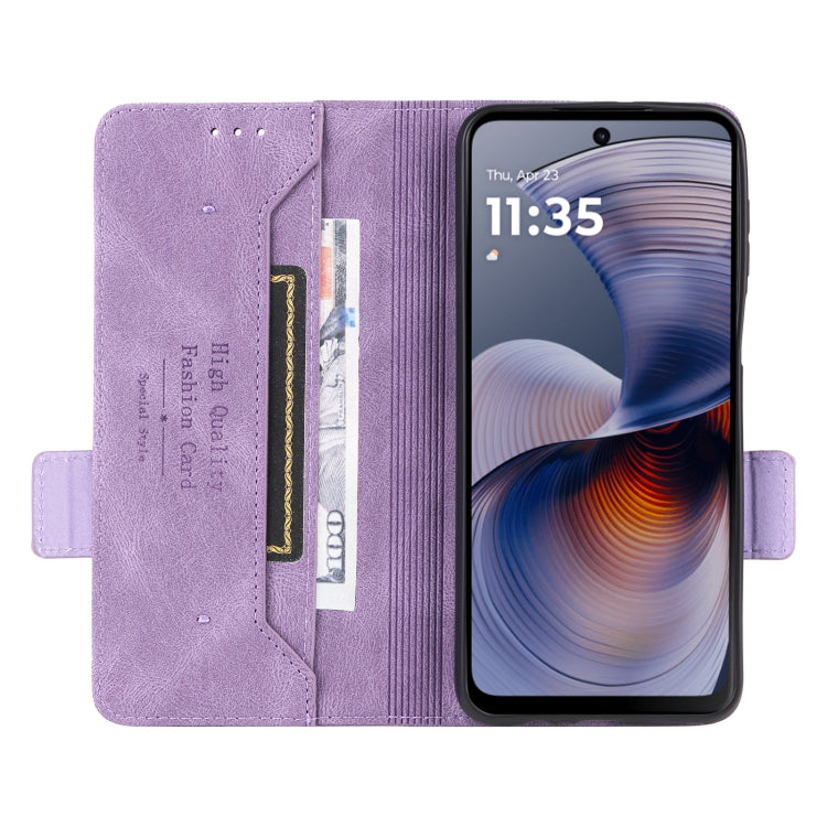 For Motorola Moto G55 5G Magnetic Clasp Leather Phone Case