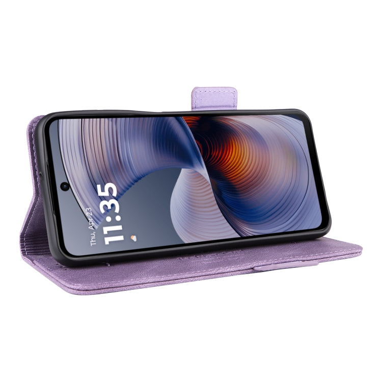 For Motorola Moto G55 5G Magnetic Clasp Leather Phone Case