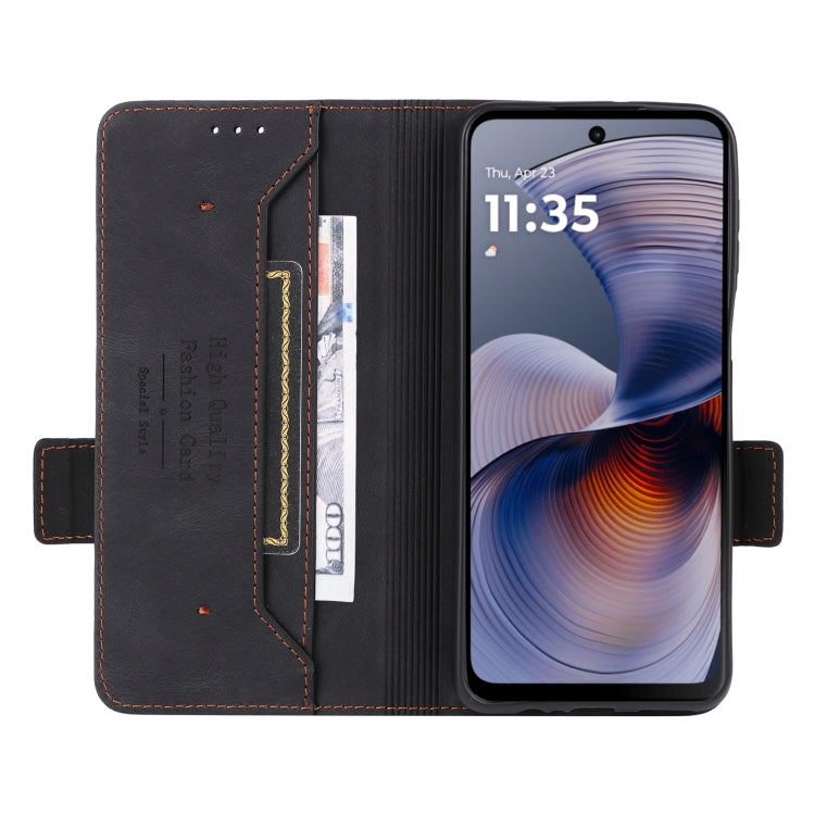 For Motorola Moto G55 5G Magnetic Clasp Leather Phone Case