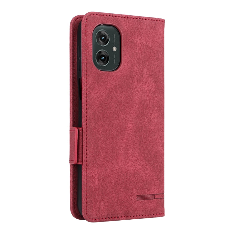 For Motorola Moto G55 5G Magnetic Clasp Leather Phone Case