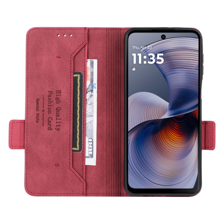 For Motorola Moto G55 5G Magnetic Clasp Leather Phone Case