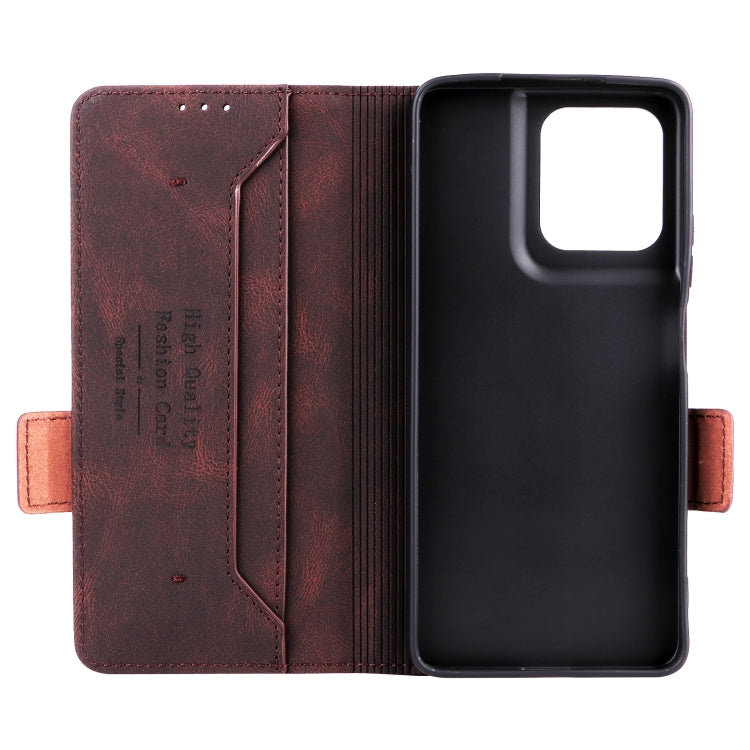 For Motorola Moto G75 5G Magnetic Clasp Leather Phone Case