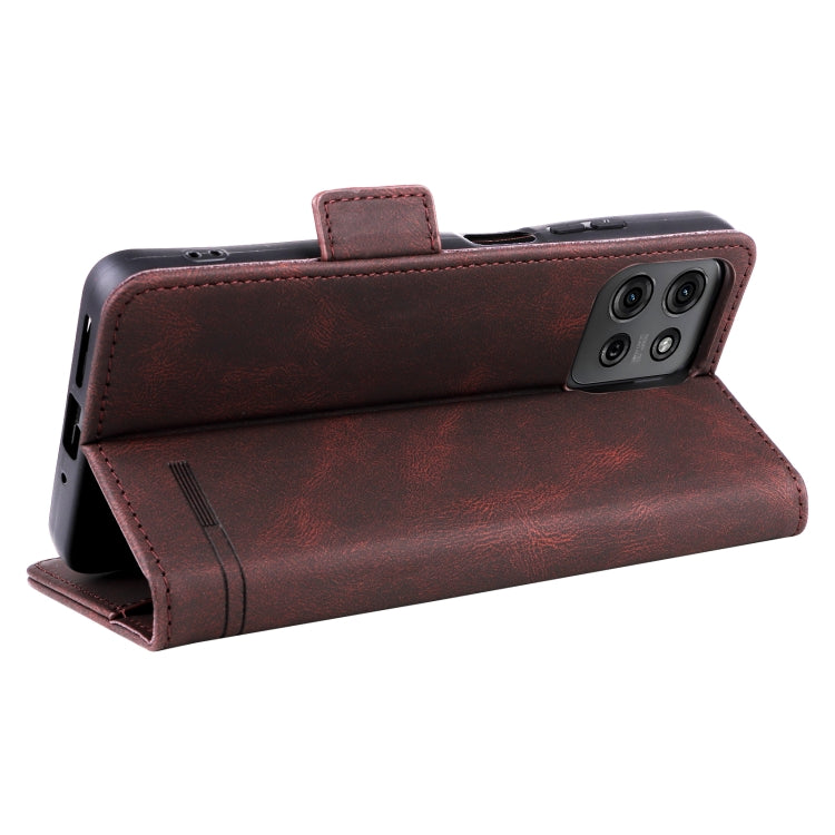 For Motorola Moto G75 5G Magnetic Clasp Leather Phone Case