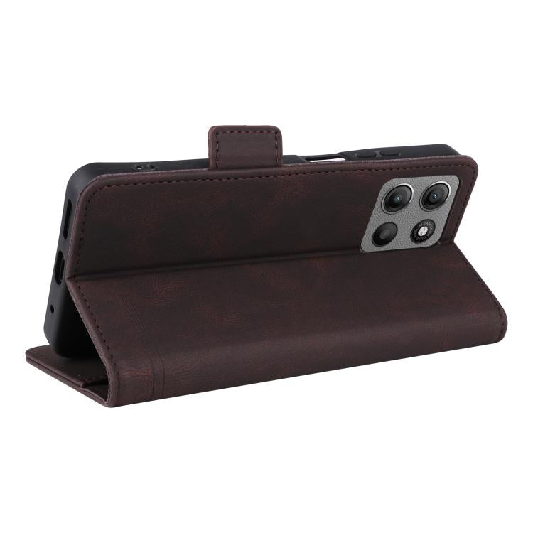 For Motorola Moto G15 Magnetic Clasp Leather Phone Case