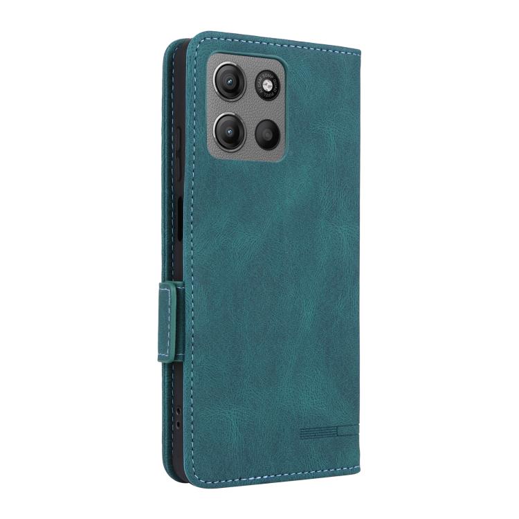 For Motorola Moto G15 Magnetic Clasp Leather Phone Case
