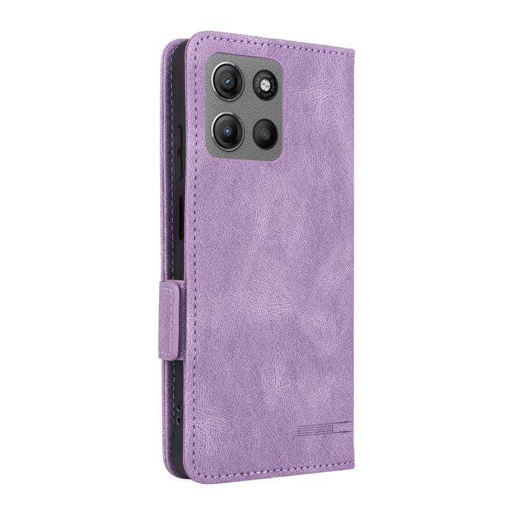 For Motorola Moto G15 Magnetic Clasp Leather Phone Case