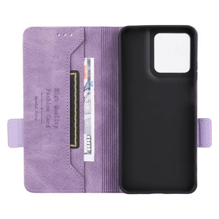 For Motorola Moto G15 Magnetic Clasp Leather Phone Case