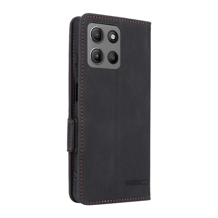 For Motorola Moto G15 Magnetic Clasp Leather Phone Case