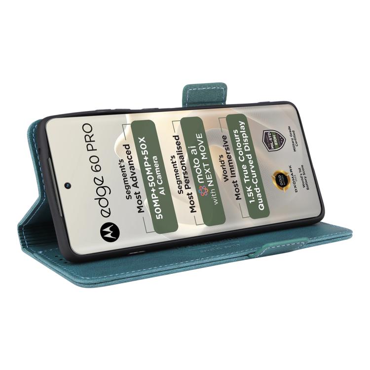 For Motorola Edge 60 Pro Magnetic Clasp Leather Phone Case
