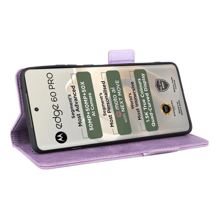 For Motorola Edge 60 Pro Magnetic Clasp Leather Phone Case