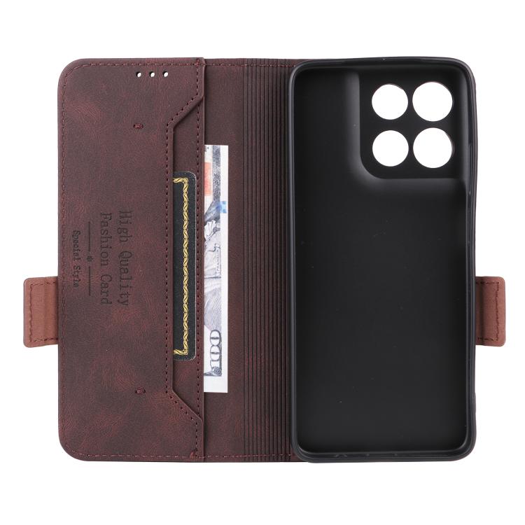 For Motorola Moto G67 Power Magnetic Clasp Leather Phone Case