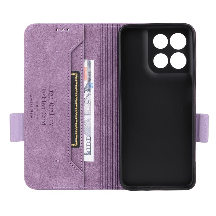For Motorola Moto G67 Power Magnetic Clasp Leather Phone Case