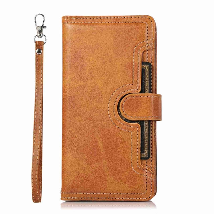 For iPhone 16 Pro Max Wristband Card Slot Leather Phone Case