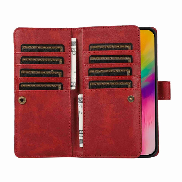 For iPhone 16 Pro Max Wristband Card Slot Leather Phone Case