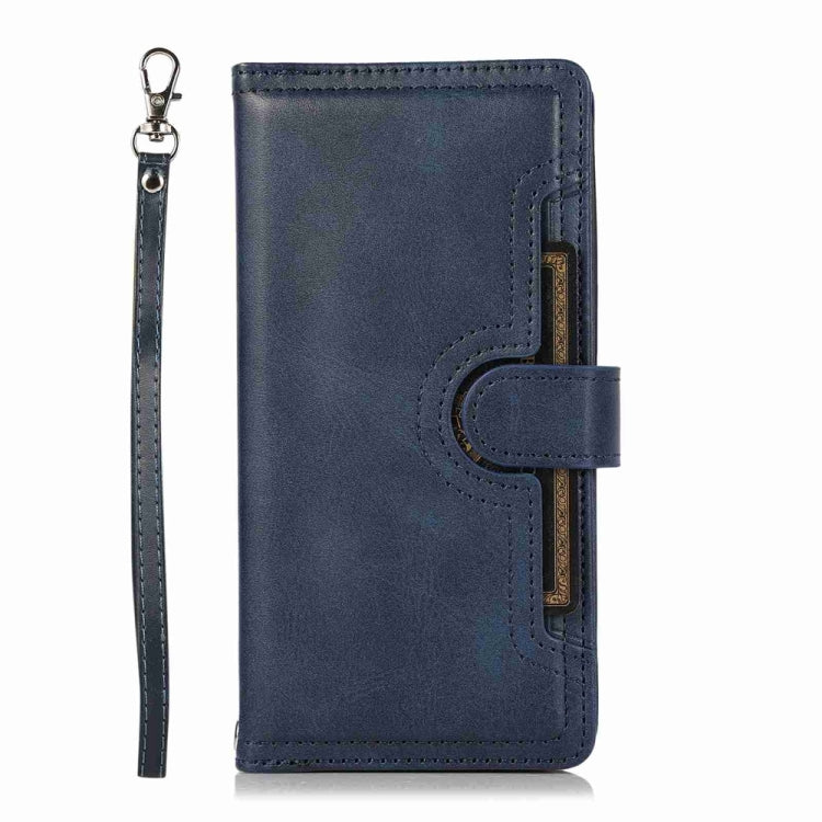 For iPhone 16 Pro Max Wristband Card Slot Leather Phone Case