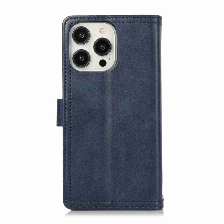 For iPhone 16 Pro Max Wristband Card Slot Leather Phone Case