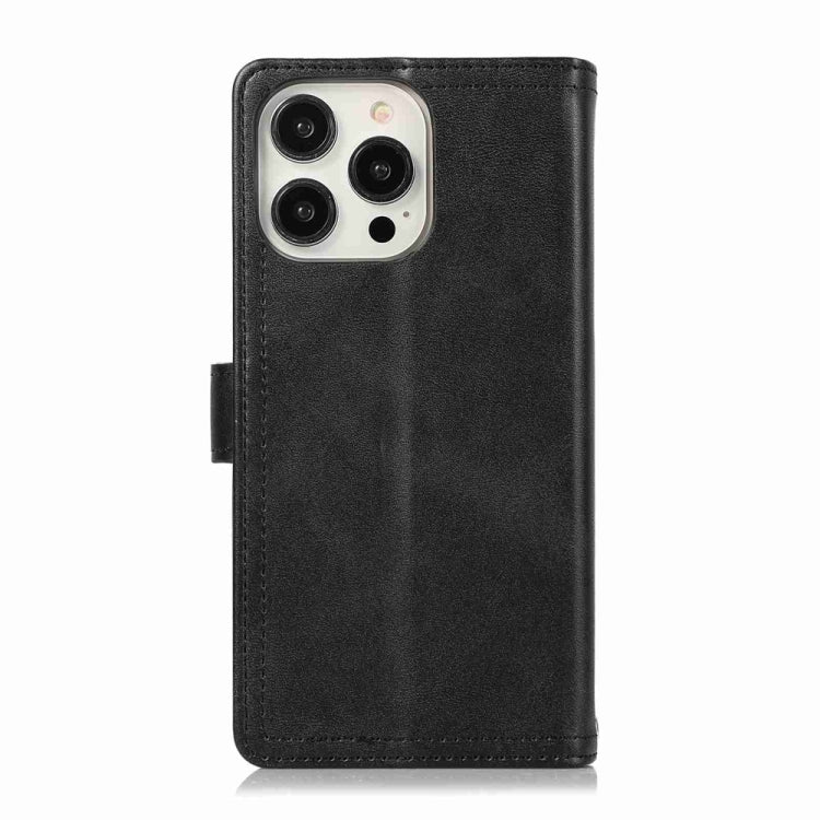 For iPhone 16 Pro Max Wristband Card Slot Leather Phone Case