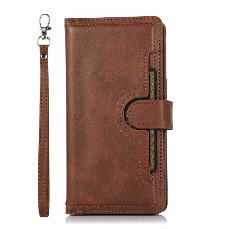 For iPhone 16 Pro Max Wristband Card Slot Leather Phone Case