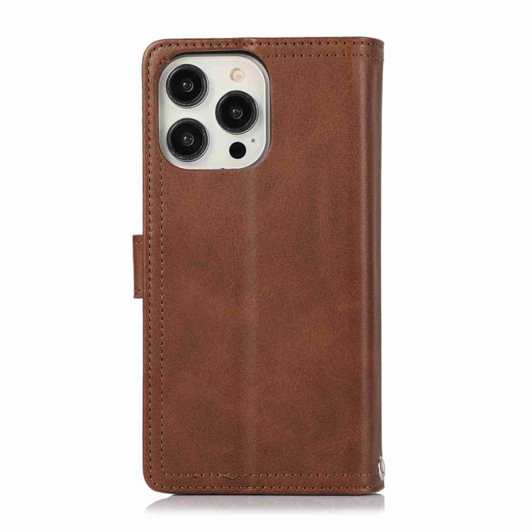 For iPhone 16 Pro Max Wristband Card Slot Leather Phone Case