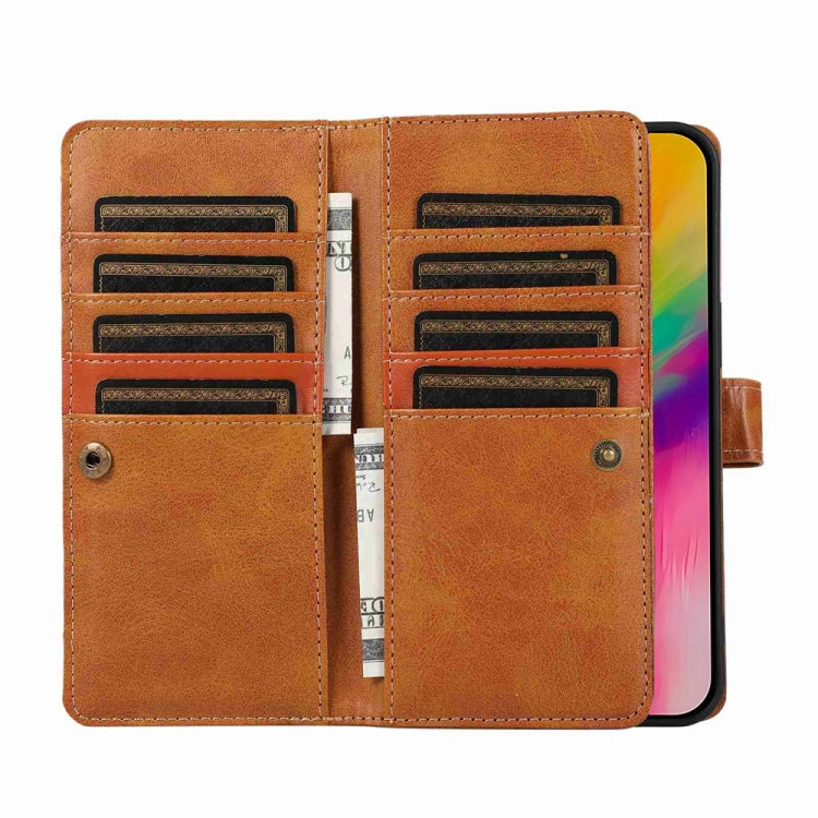 For iPhone 16 Pro Wristband Card Slot Leather Phone Case