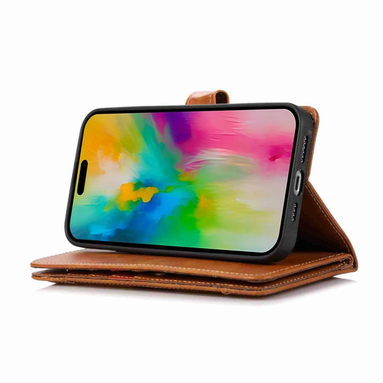 For iPhone 16 Pro Wristband Card Slot Leather Phone Case