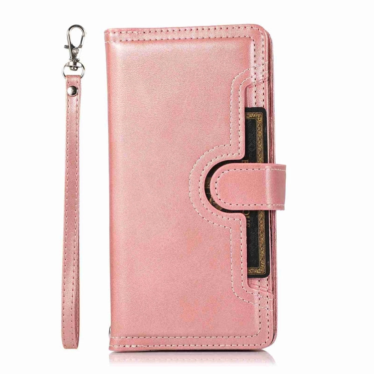For iPhone 16 Pro Wristband Card Slot Leather Phone Case