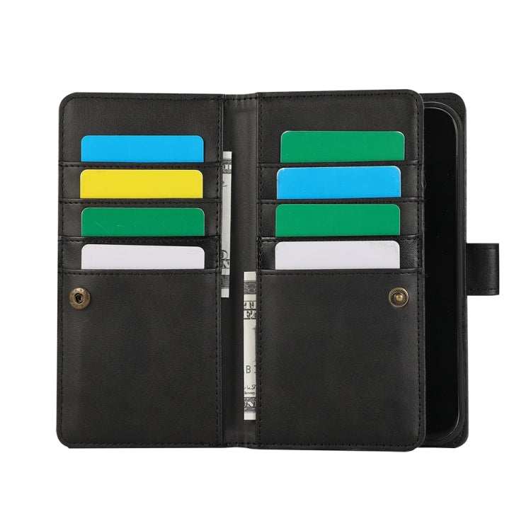 For iPhone 16 Plus Wristband Card Slot Leather Phone Case