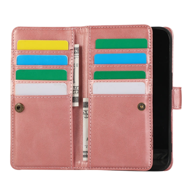 For iPhone 16 Wristband Card Slot Leather Phone Case