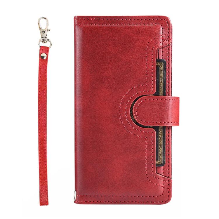 For Samsung Galaxy S26 Ultra 5G Wristband Card Slot Leather Phone Case