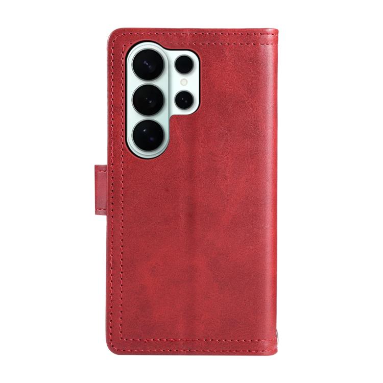 For Samsung Galaxy S26 Ultra 5G Wristband Card Slot Leather Phone Case