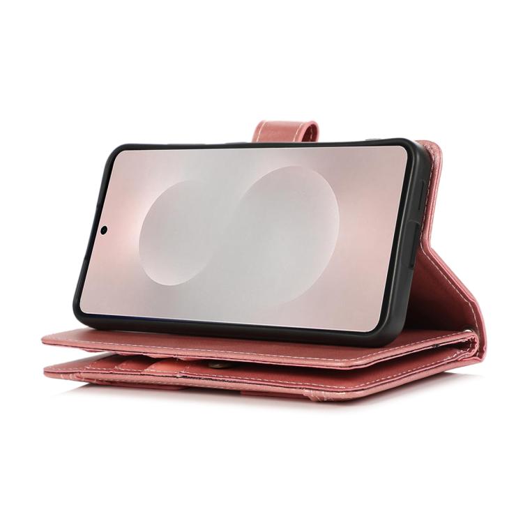 For Samsung Galaxy S26 Ultra 5G Wristband Card Slot Leather Phone Case