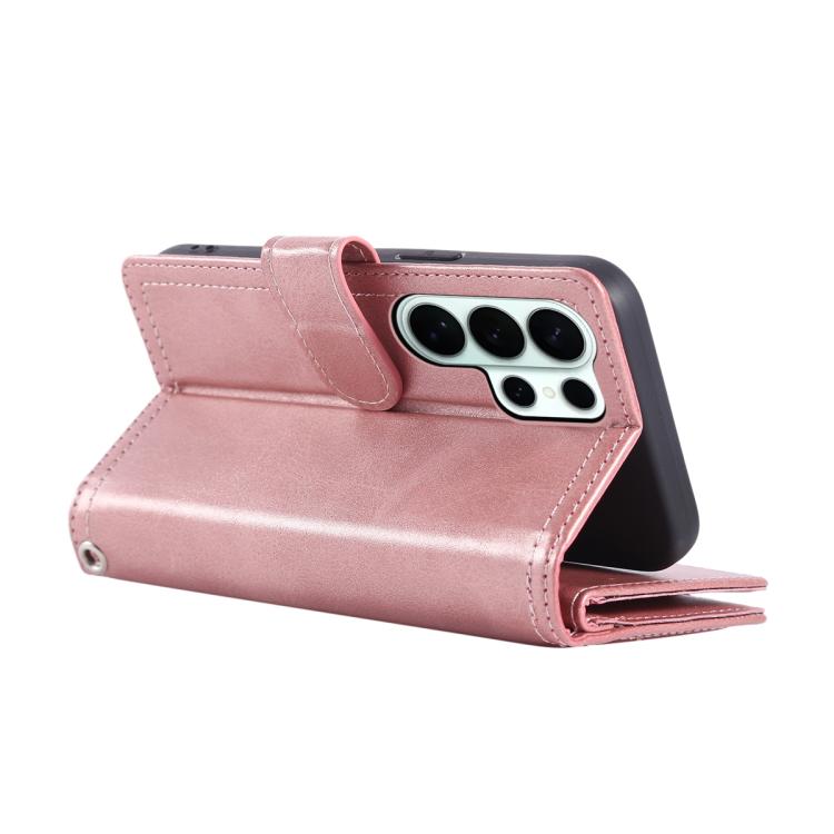 For Samsung Galaxy S26 Ultra 5G Wristband Card Slot Leather Phone Case